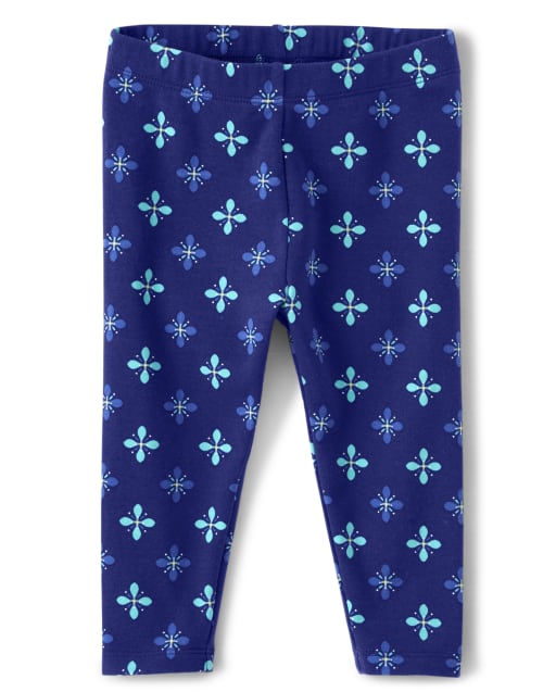 Girls Floral Medallion Capri Leggings - Island Getaway