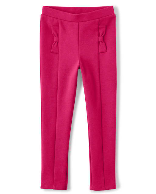 Girls Bow Ponte Jeggings - Dalmatian Friends - view 1