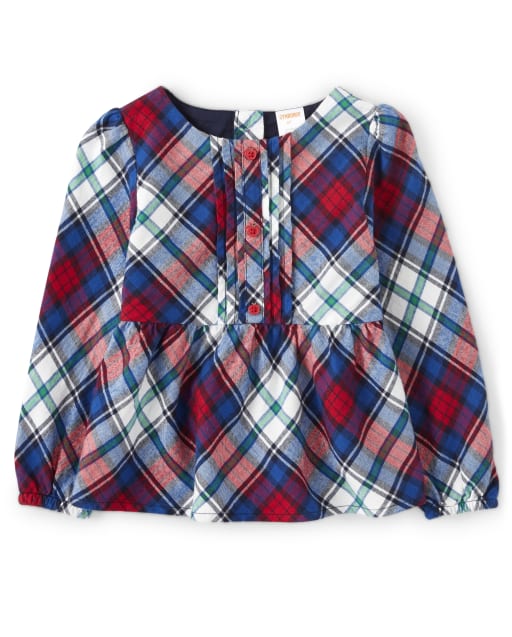Girls Plaid Top - Teacher's Favorite - view 1