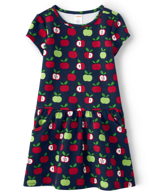 Girls Apple Ponte Dress - Teacher's Favorite - view 1