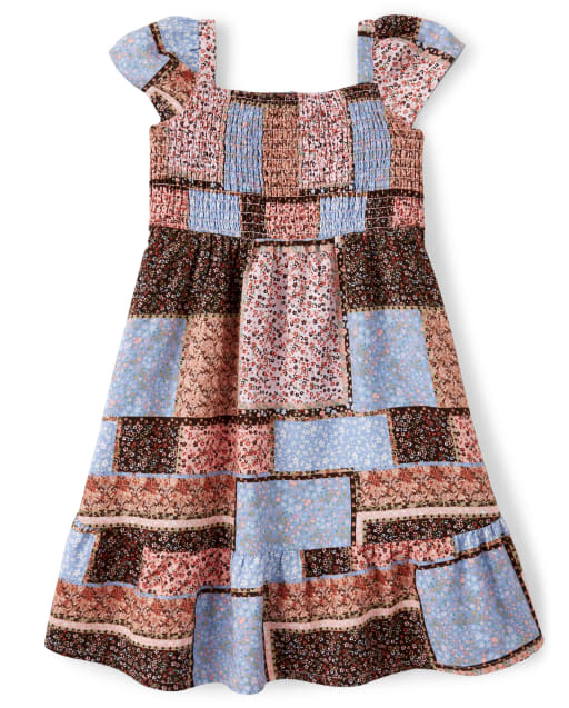 Robe patchwork à volants pour filles - Western Skies - lbl_product_image_view_1