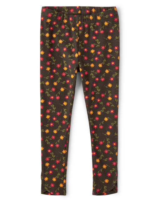 Girls Sunflower Leggings - Harvest