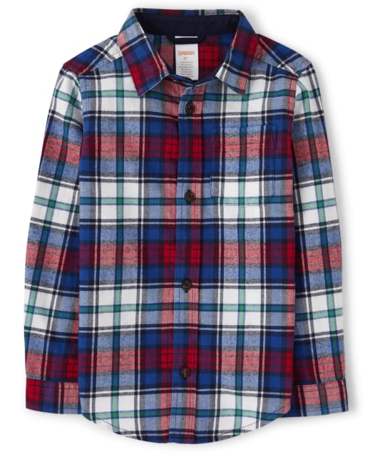 Chemise boutonnée à carreaux pour garçons - La préférée des enseignants - lbl_product_image_view_1