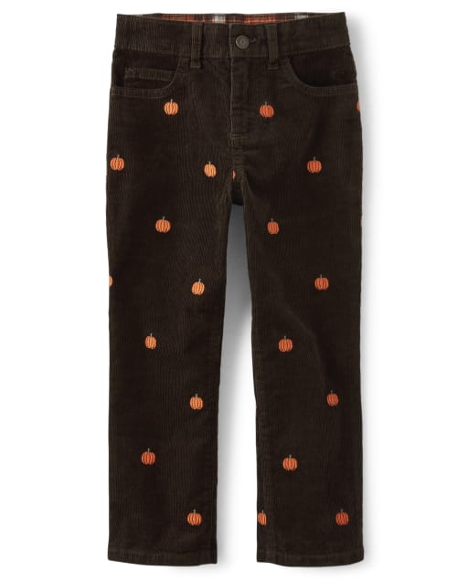 Pantalon en velours côtelé brodé pour garçon - Lil Pumpkin - lbl_product_image_view_1