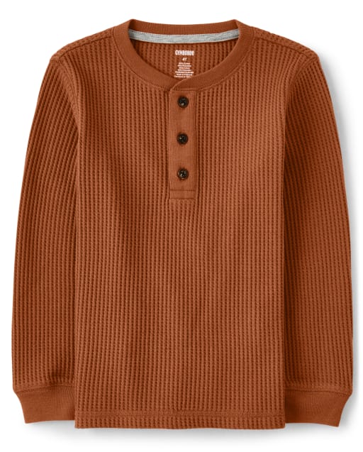 Boys Henley Top - Harvest