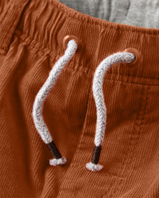 Boys Pull On Corduroy Pants - Harvest - view 2