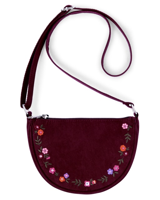 Girls Embroidered Floral Bag - Tree House
