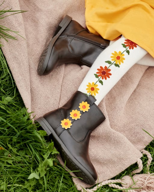 Girls Sunflower Booties - Harvest