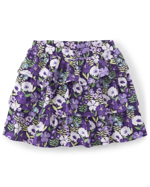 Falda pantalón violeta con gradas para niñas - Whooo's Cute - lbl_product_image_view_1