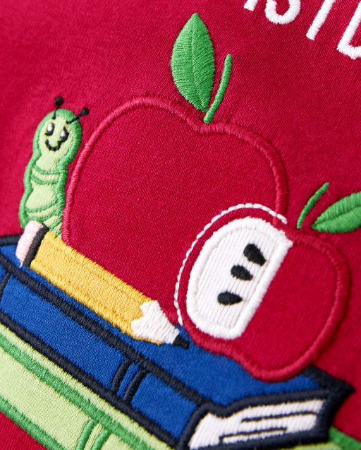 Girls Embroidered School Top - Teacher's Favorite - view 2