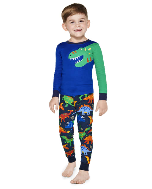Boys Dino Cotton 2-Piece Pajamas - Gymmies