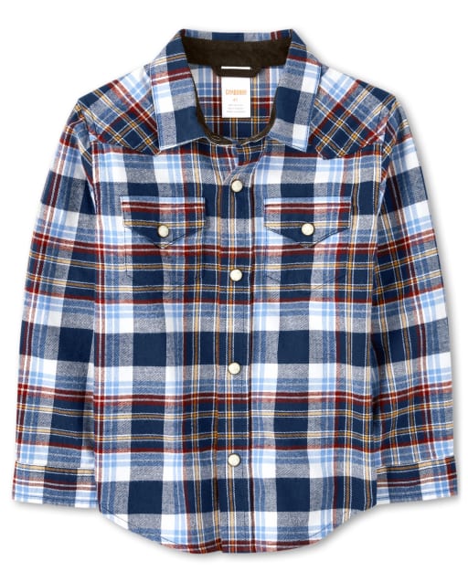 Camisa a cuadros con botones para niños - Western Skies - lbl_product_image_view_1