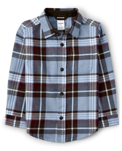 Chemise boutonnée à carreaux pour garçons - Critter Campout