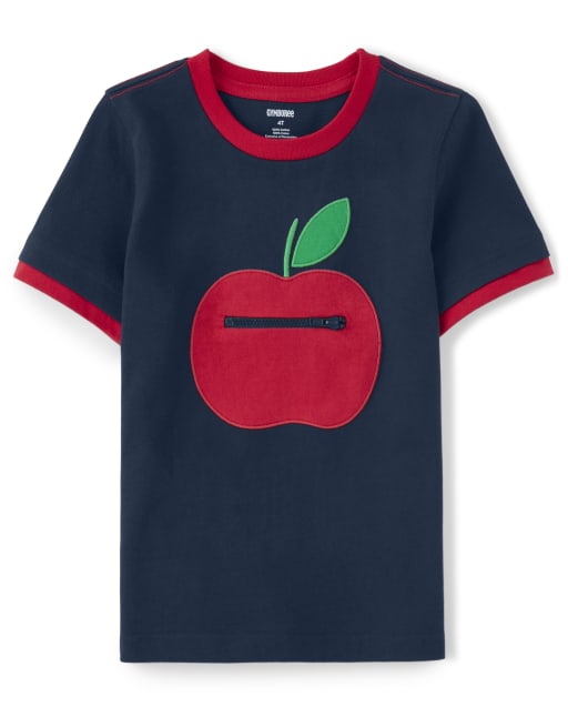 Haut Peek-A-Boo Apple Patch pour garçons - Le favori des enseignants