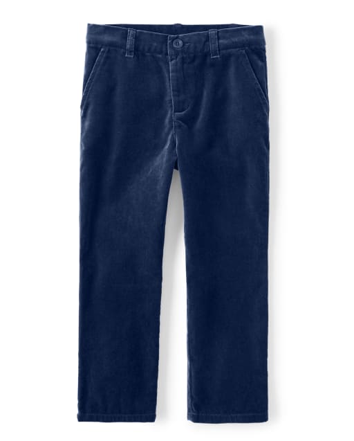 Pantalons de pyjama en velours pour garçons - Fêtes de famille Vert