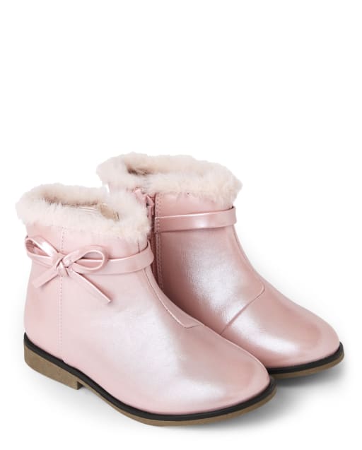 Girls Bow Booties - Royal Princess - view 1