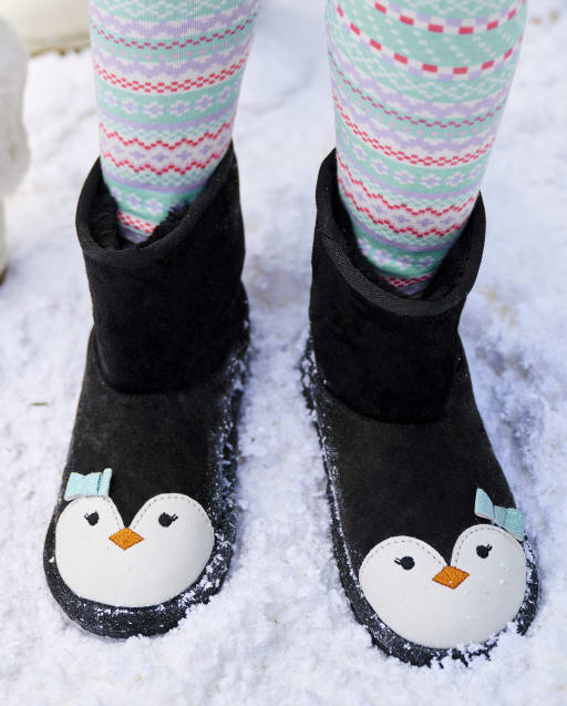 Girls Penguin Boots - Polar Party - view 1