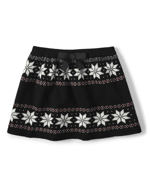 Girls Fairisle Sweater Skirt - Reindeer Cheer - view 1
