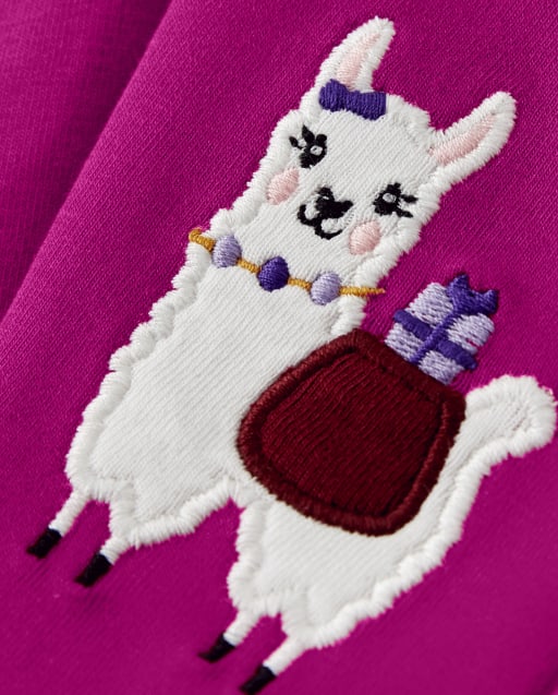 Girls Llama Leggings - Little Llamas - view 2