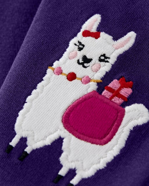 Girls Llama Leggings - Little Llamas - view 2
