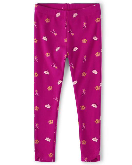 Girls Crown Leggings - Royal Princess