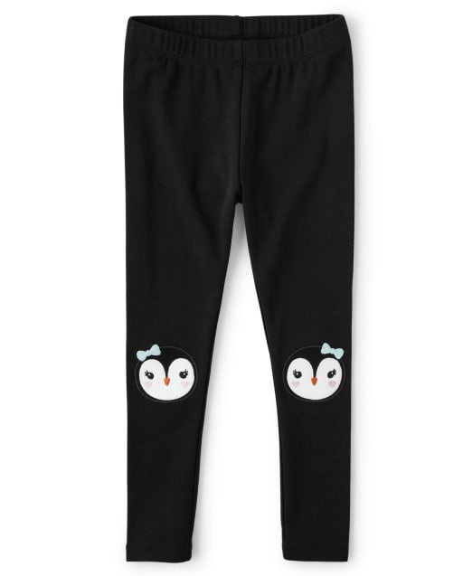 Girls Penguin Leggings - Polar Party