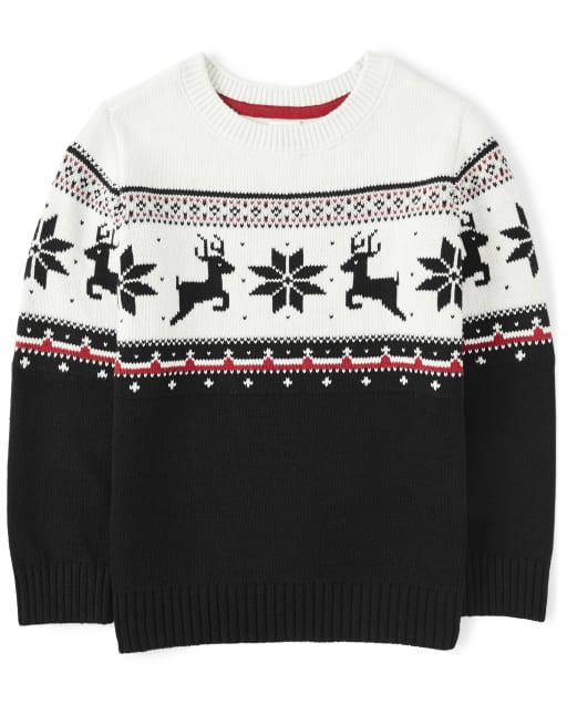 Pull Fairisle pour garçons - Renne Cheer