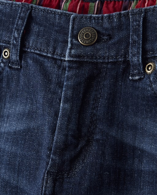 Boys Roll Cuff Jeans - Ho Ho Ho - view 2