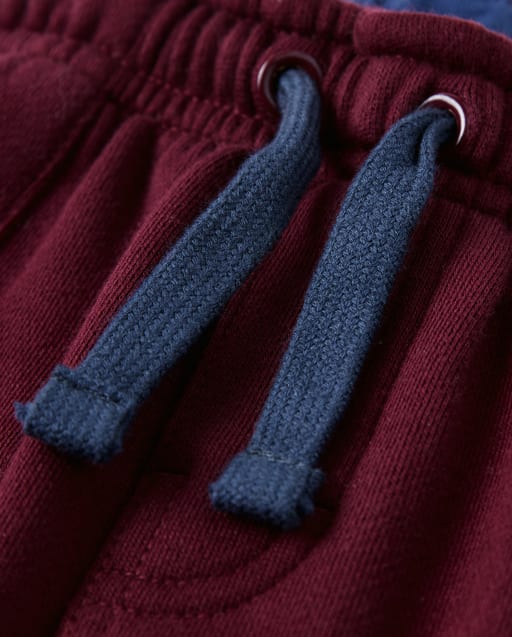 Boys Fleece Pull On Pants - Little Llamas - view 2