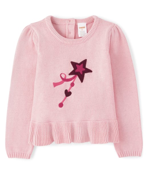 Suéter con péplum varita mágica para niñas - Royal Princess