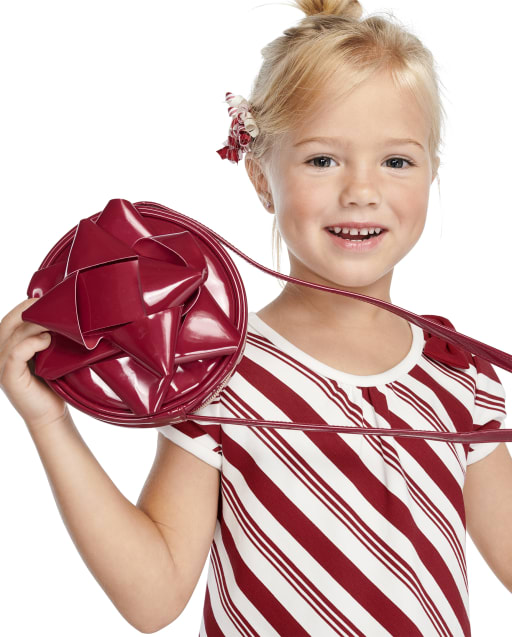 Girls Present Bow Bag - Ho Ho Ho
