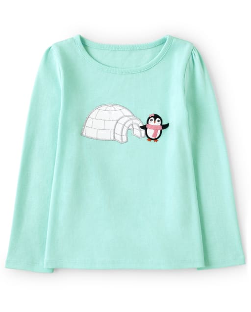 Haut Igloo Brodé Fille - Polar Party