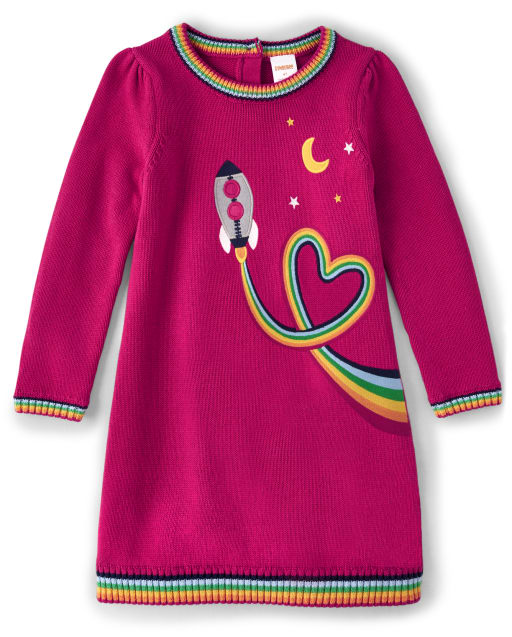 Girls Rocket Sweater Dress - Comet Club