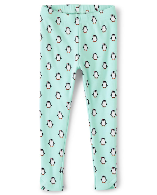 Girls Penguin Tulip Leggings - Polar Party - view 1