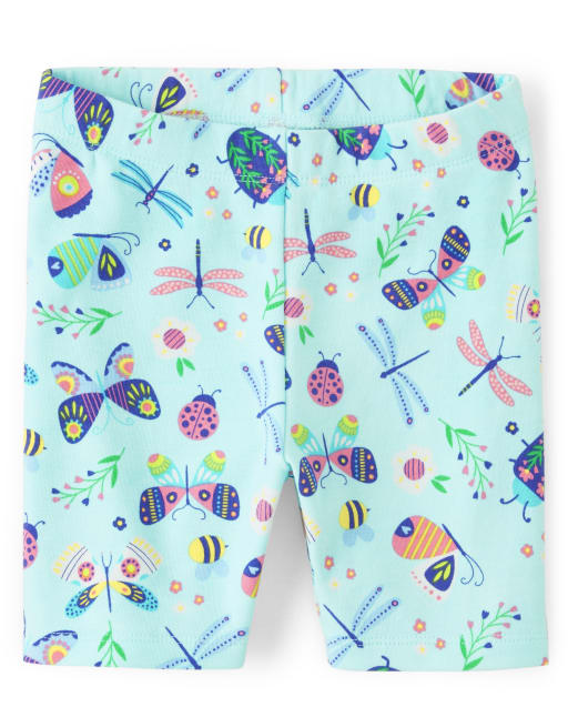 Girls Bug Bike Shorts - Backyard Explorer