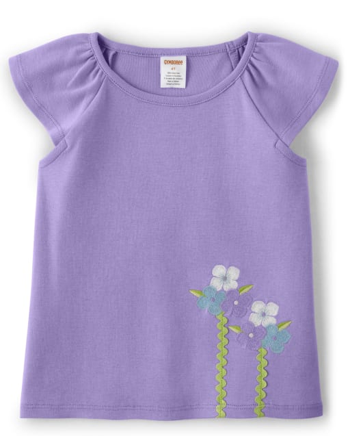 Top de flores bordadas para niñas - Flores de primavera - lbl_product_image_view_1