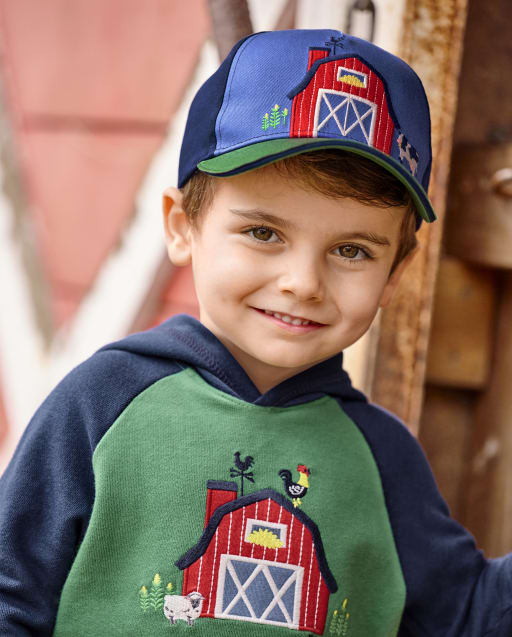 Boys Baseball Hat - Farming Friends