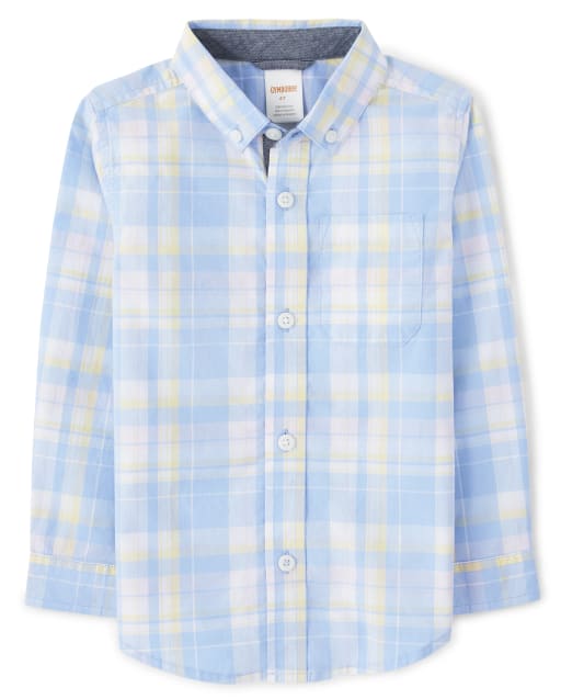 Camisa con botones a cuadros para niños - Celebraciones de primavera