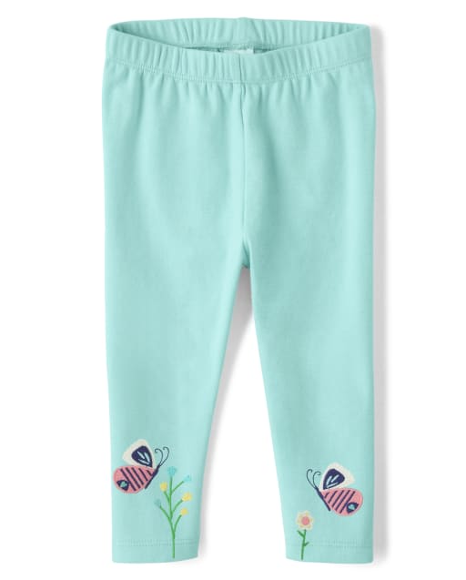 Girls Butterfly Capri Leggings - Backyard Explorer