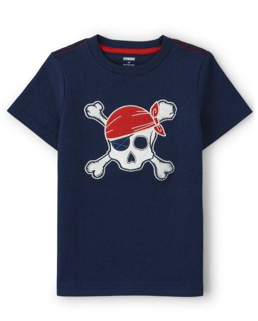 Haut tête de mort brodé pour garçons - Aye Aye Matey - lbl_product_image_view_1