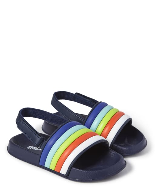 Boys Striped Slides - Splish-Splash