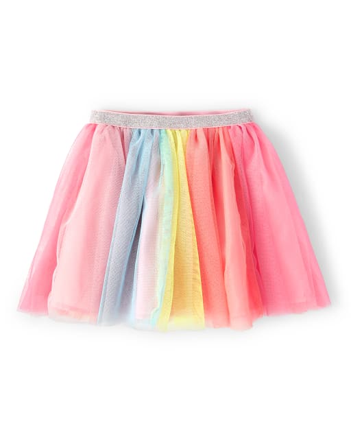 Girls Rainbow Tutu Skirt