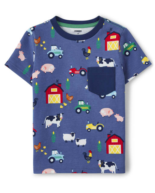 Top con bolsillo de animales para niños - Farming Friends - lbl_product_image_view_1