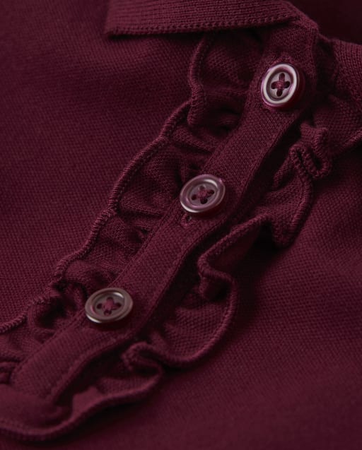 Polo à volants anti-taches Fille - Uniforme - lbl_product_image_view_2