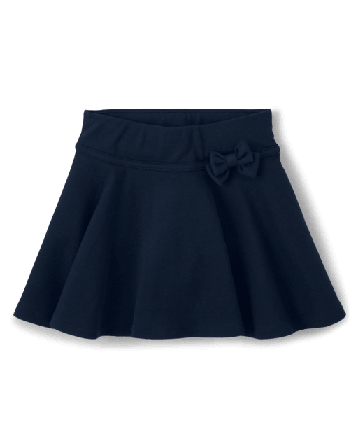 Girls Ponte Bow Skort - Uniform