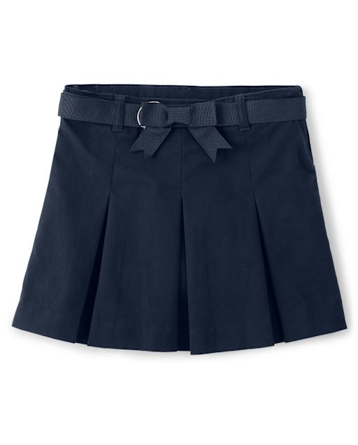 Falda pantalón plisada resistente a las manchas y las arrugas para niñas - Uniforme