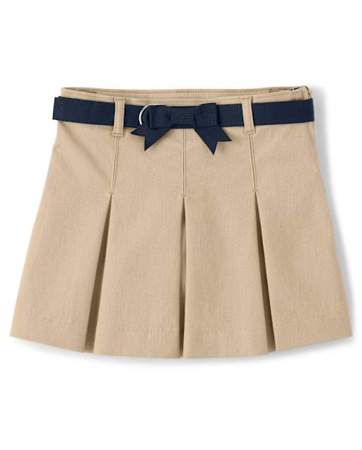 Falda pantalón plisada resistente a las manchas y las arrugas para niñas - Uniforme