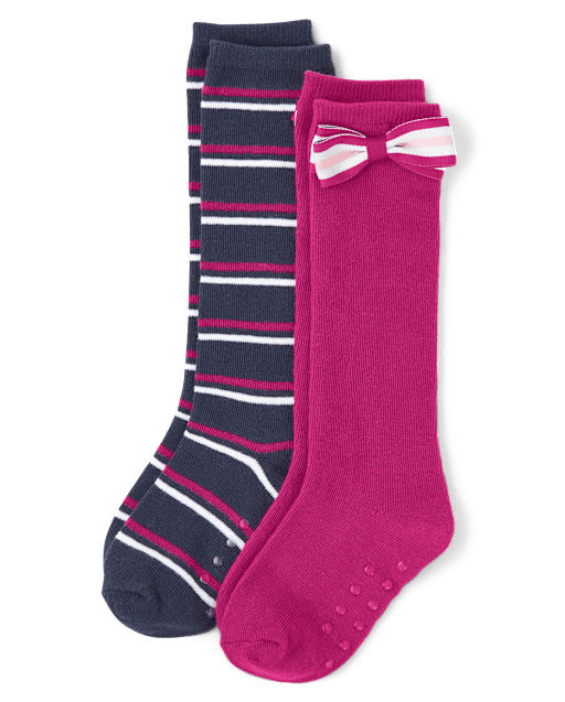 Girls Knee Socks 2-Pack - Uniform