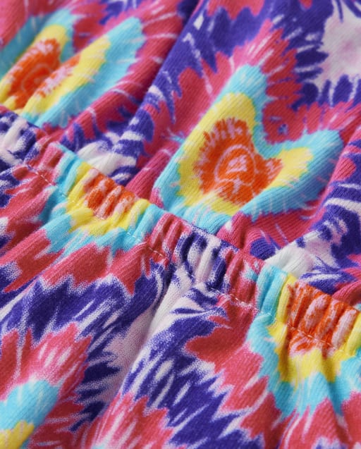 Robe à volants en forme de cœur avec teinture par nouage pour fille - Festival de musique - lbl_product_image_view_2