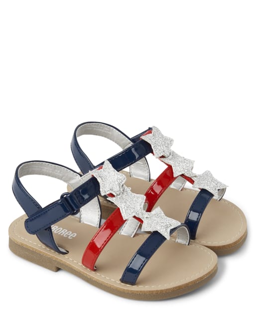 Girls Star Gladiator Sandals - American Cutie